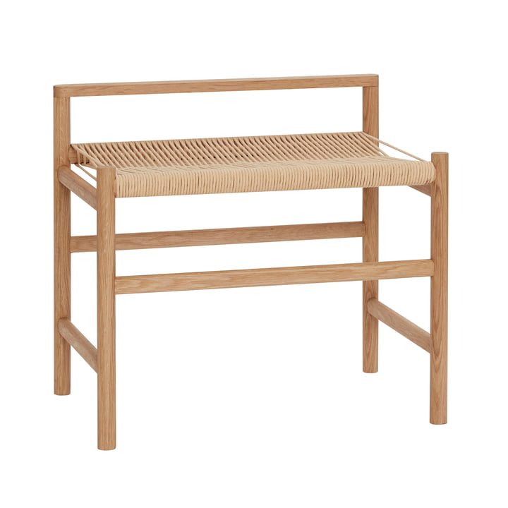 Banc avec corde, chêne