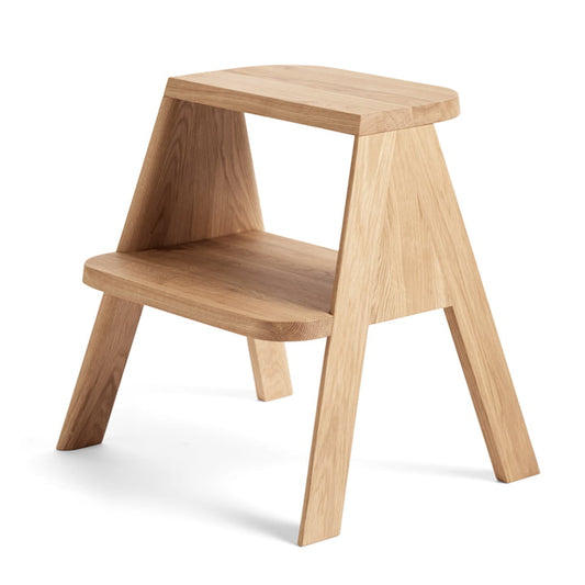 Tabouret échelle, chêne huilé